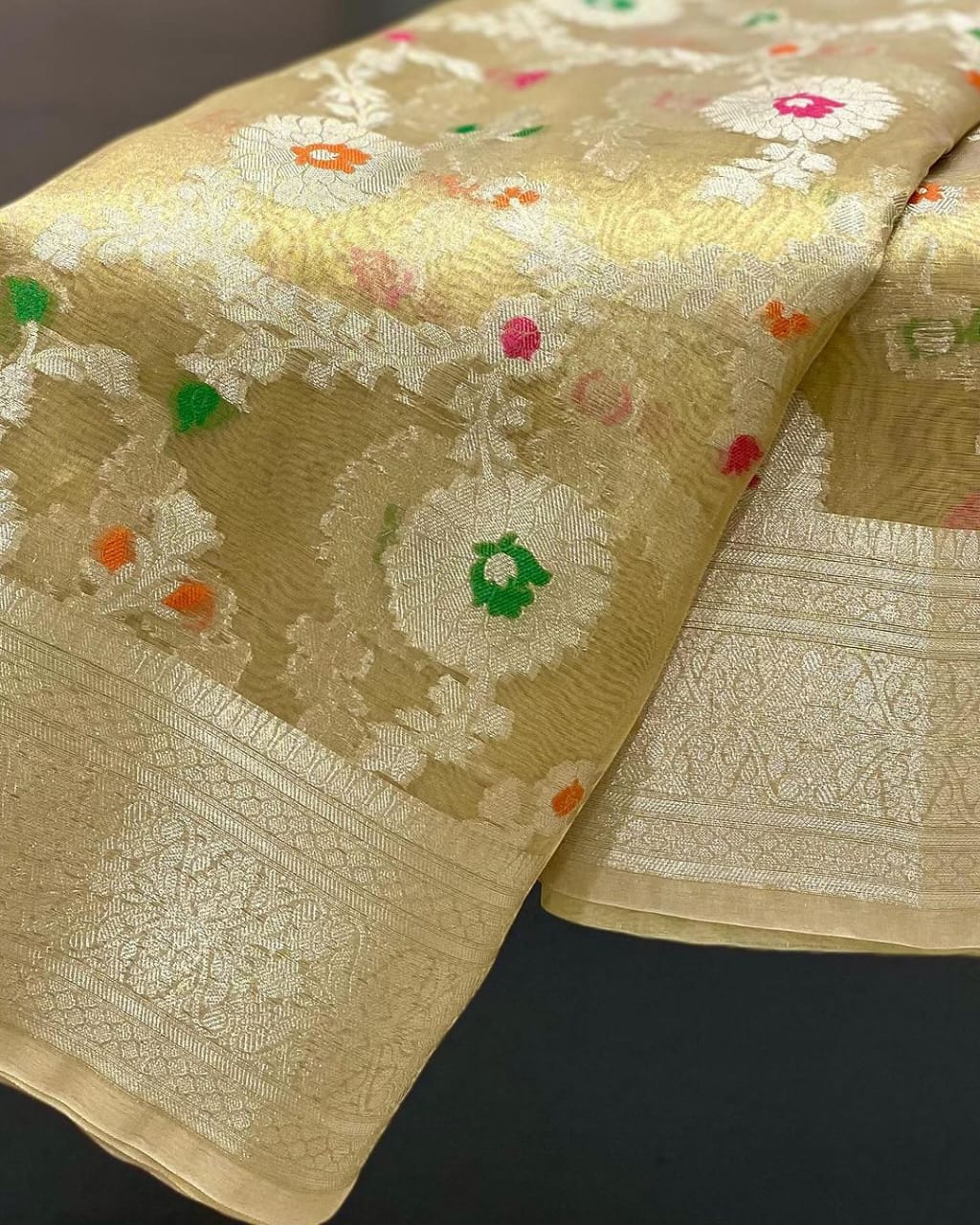 Banarasi Tissue Meena Weaving Soft Silk Saree