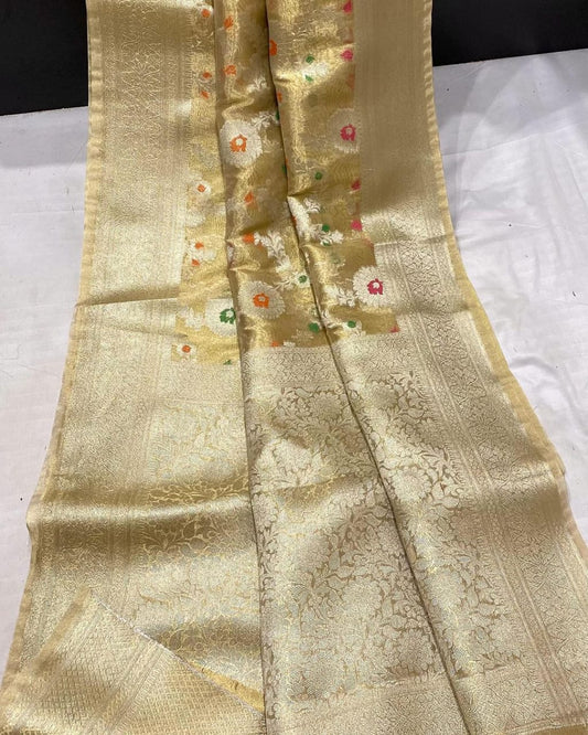 Banarasi Tissue Meena Weaving Soft Silk Saree