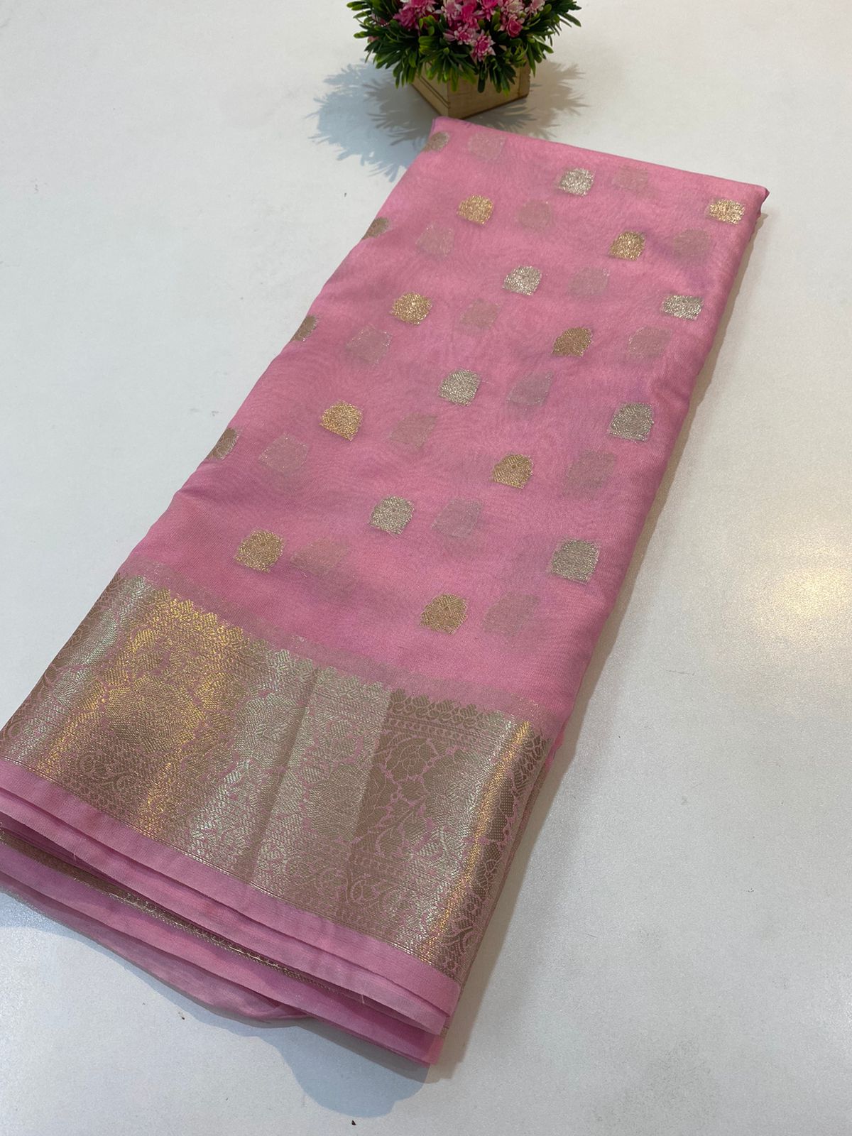 Banarasi Warm katan Dybel Soft Silk Saree