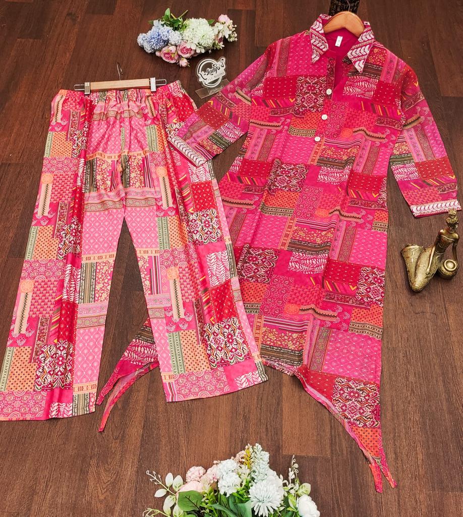 BEAUTIFUL CO-ORD SET WITH PLAZO PENT
